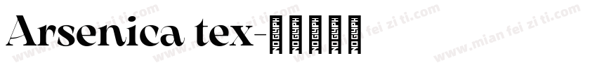 Arsenica tex字体转换